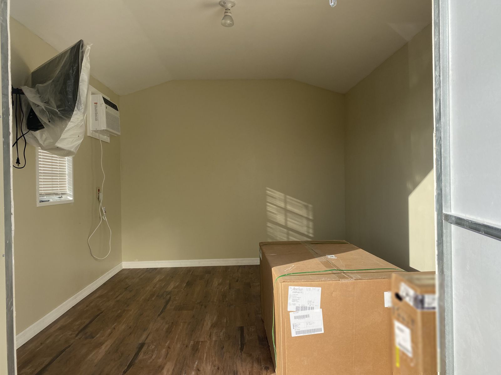 Finished insulated air-conditioned field office